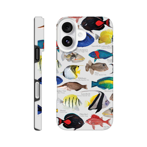 Tropical Hawaiian Reef Fish Phone Case for iPhone 16 - Dual-Layer Protection & Vibrant Design