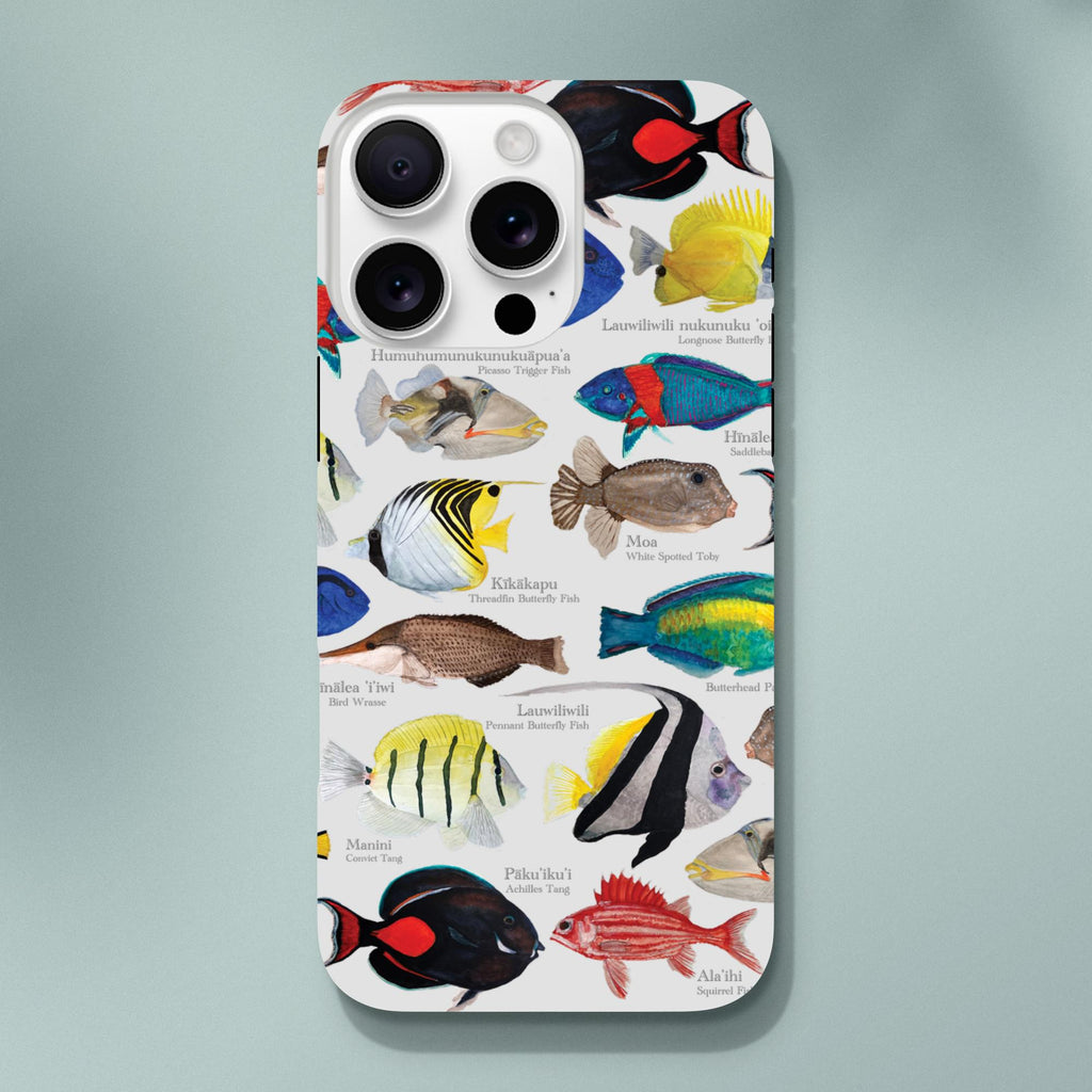Tropical Hawaiian Reef Fish Phone Case for iPhone 16 - Dual-Layer Protection & Vibrant Design